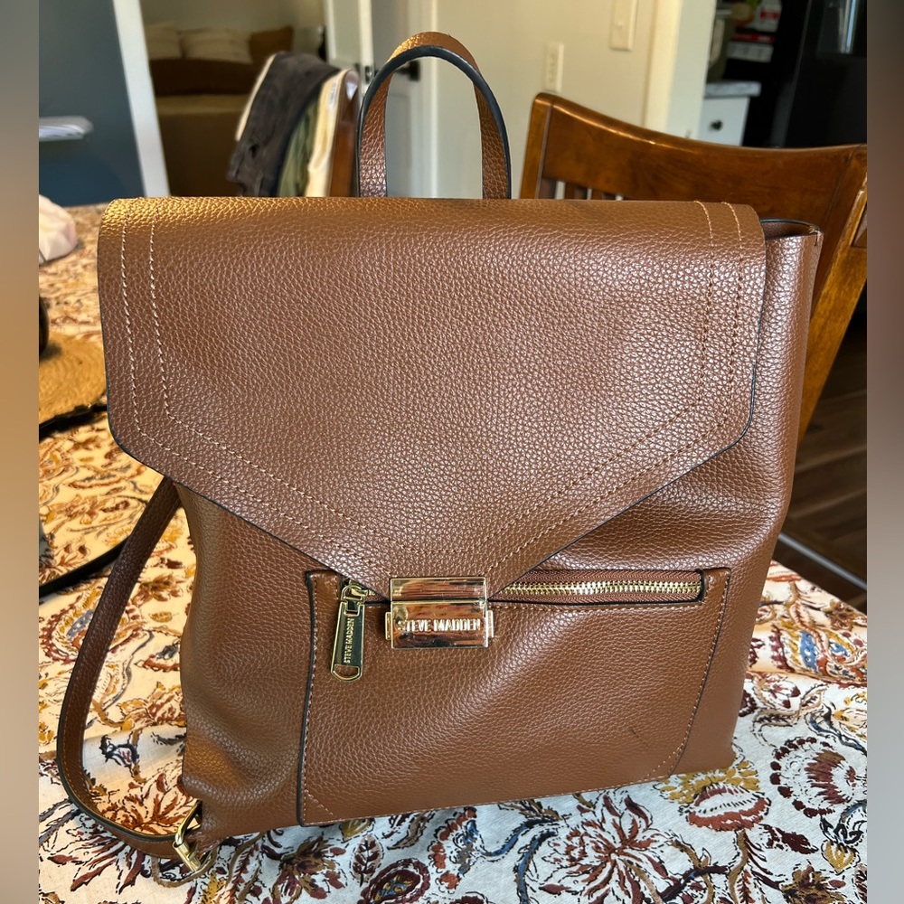 Steve Madden Brown Backpack